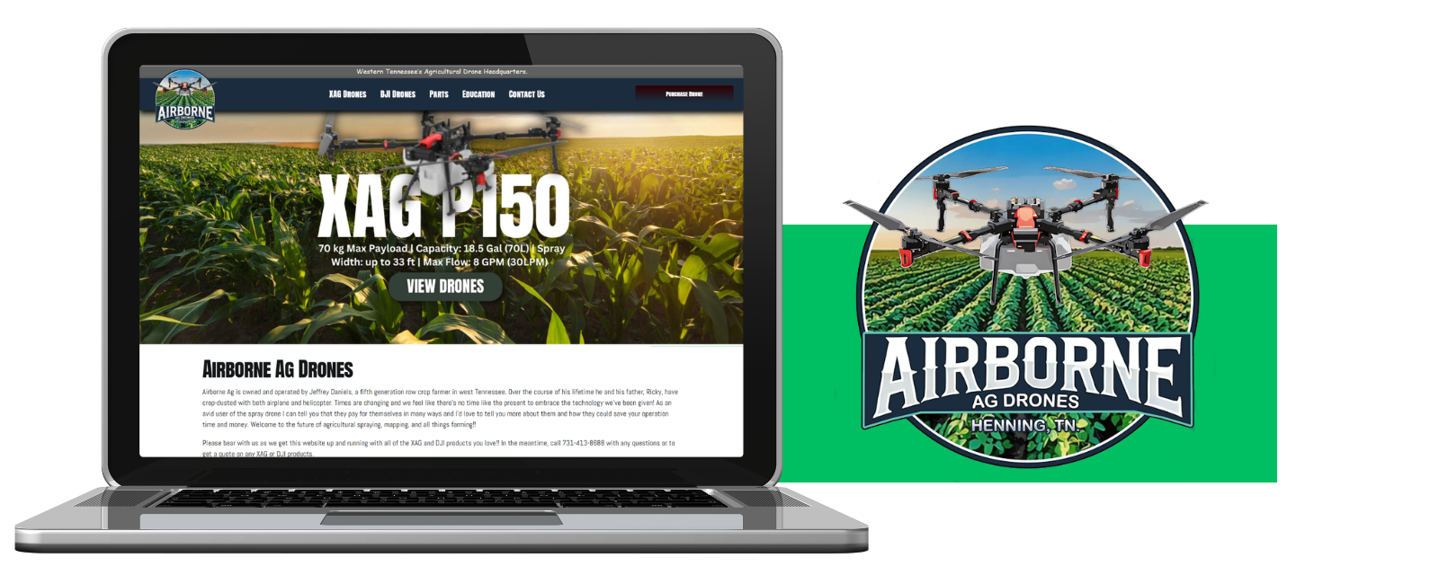 Visit AirborneAgDrones.com